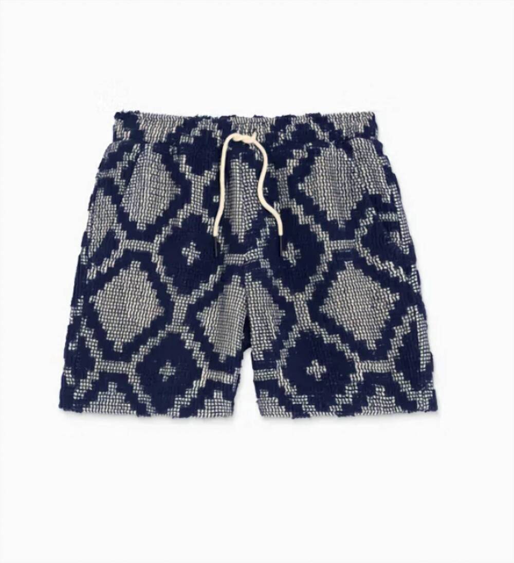 NEW OAS men's porto pull-on shorts in blue